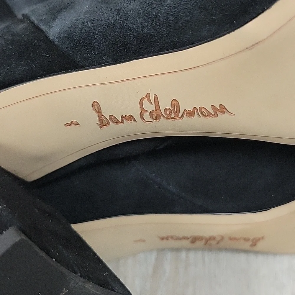 Sam Edelman Size 8 Black Suede Codie Bootie